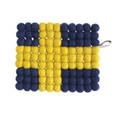 Felted Swedish Flag Trivet