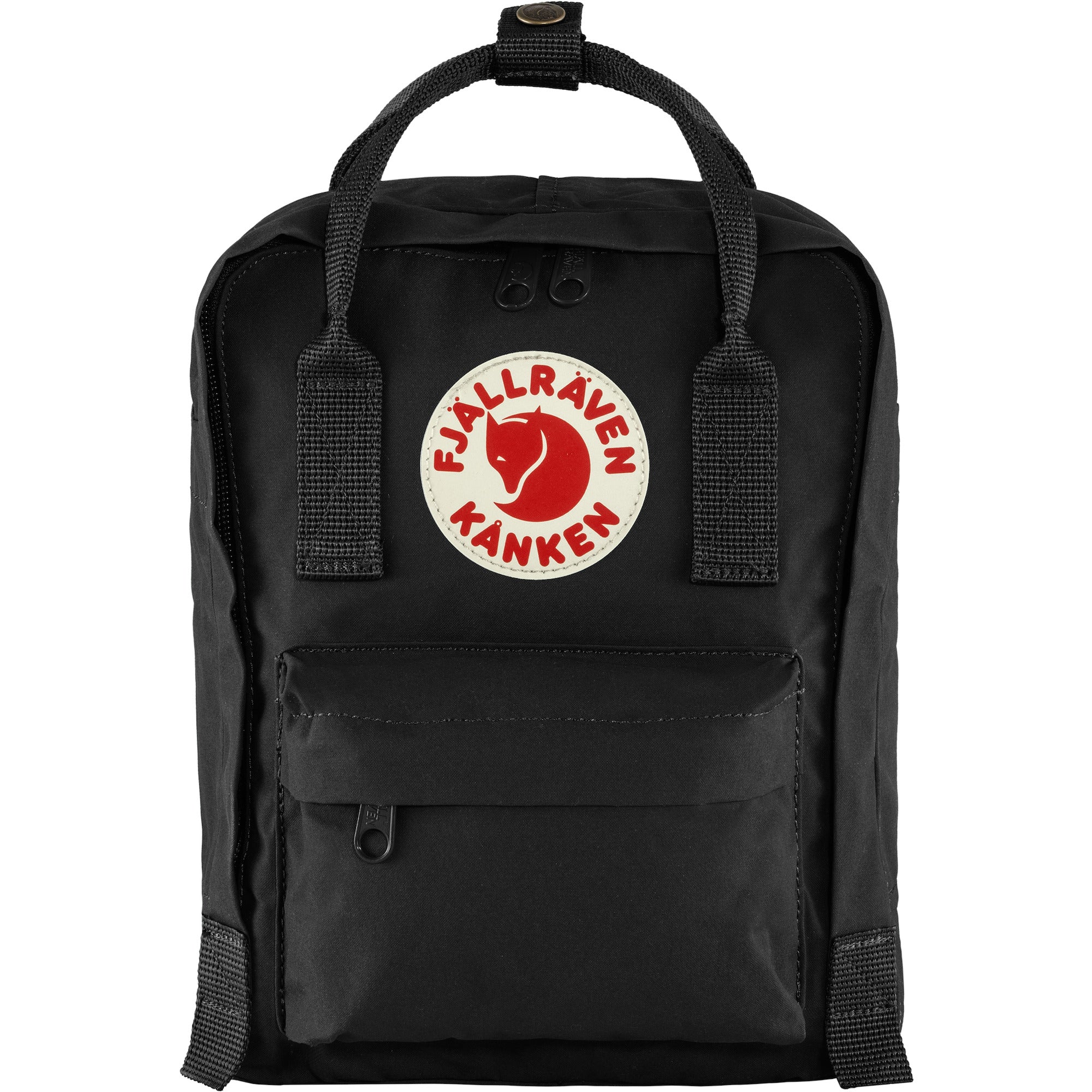 kanken backpack mini straps Fjall Raven Unisex Backpacks Size OS, Color: Pastel Lavender/Confetti Pattern reflector in logo and front/side pockets Fjallraven Backpack Kanken Mini Black