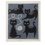 Cat Family - Amazing Swedish Dishcloth