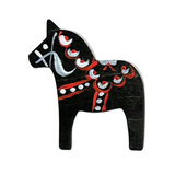 Wooden Hand Painted Dala Horse Magnet