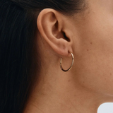 Hoops Earrings Gold Medium