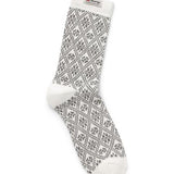 White & Gray - Norwegian Socks Large
