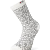 White & Gray - Norwegian Socks Large