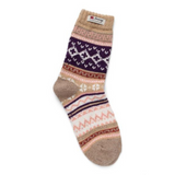 Multi Tan Norwegian Socks Small