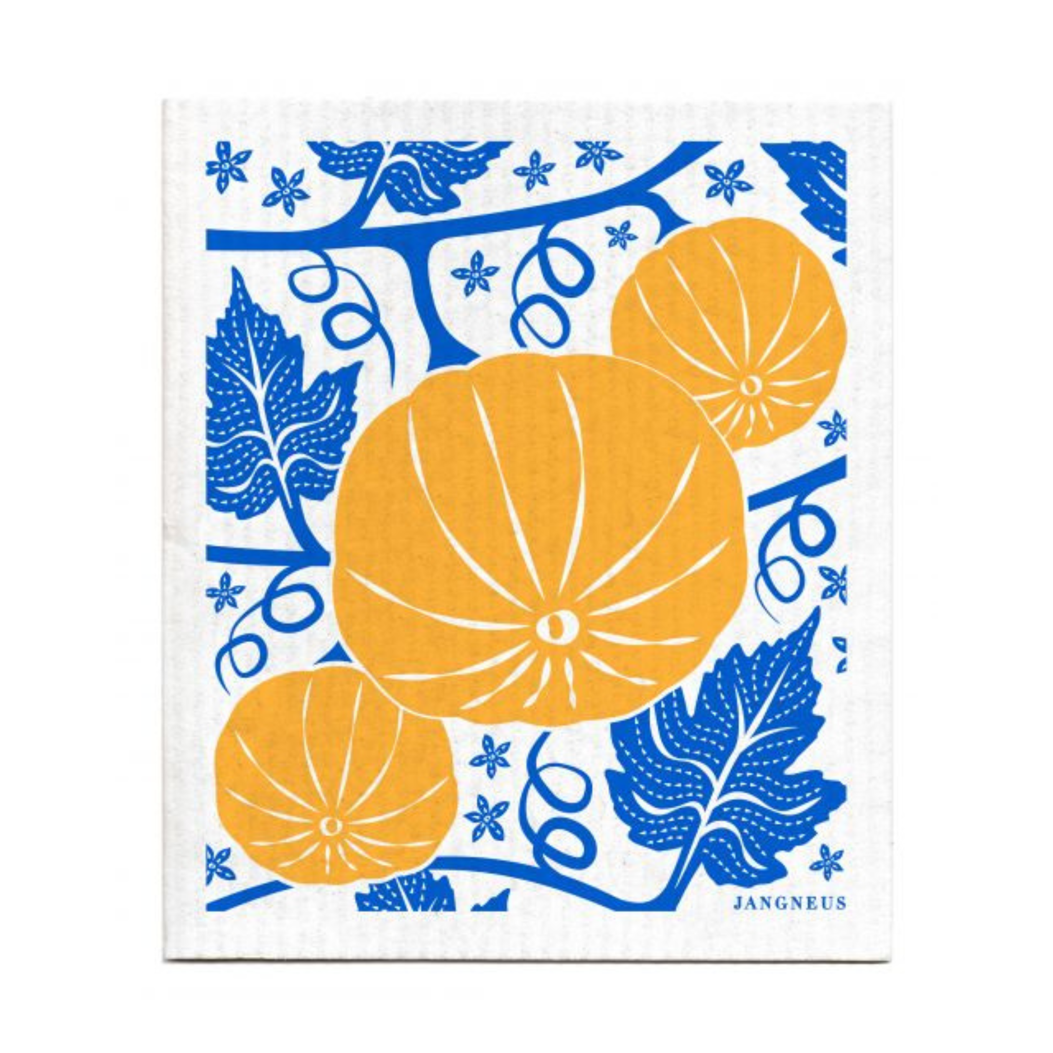 amazing swedish dishcloth pumpkins blue by jangneus