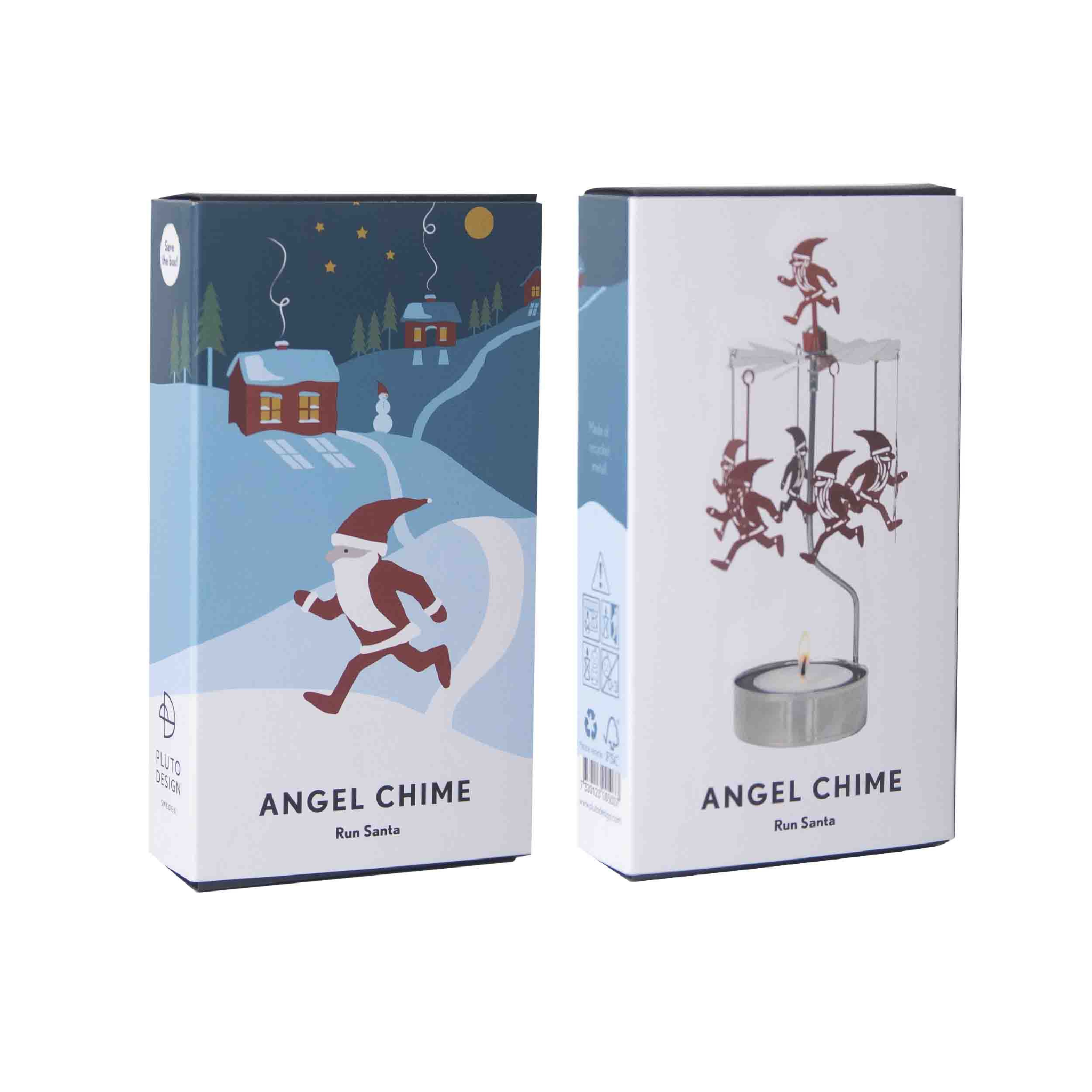 angel chime run santa