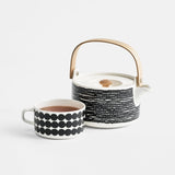 Rasymatto Teapot - White / Black