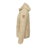 Hooded Teddy Fleece Jacket - Beige