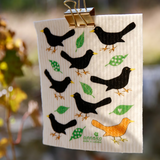 Black Birds - Amazing Swedish Dishcloth