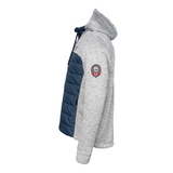 combi jacket grey navy side