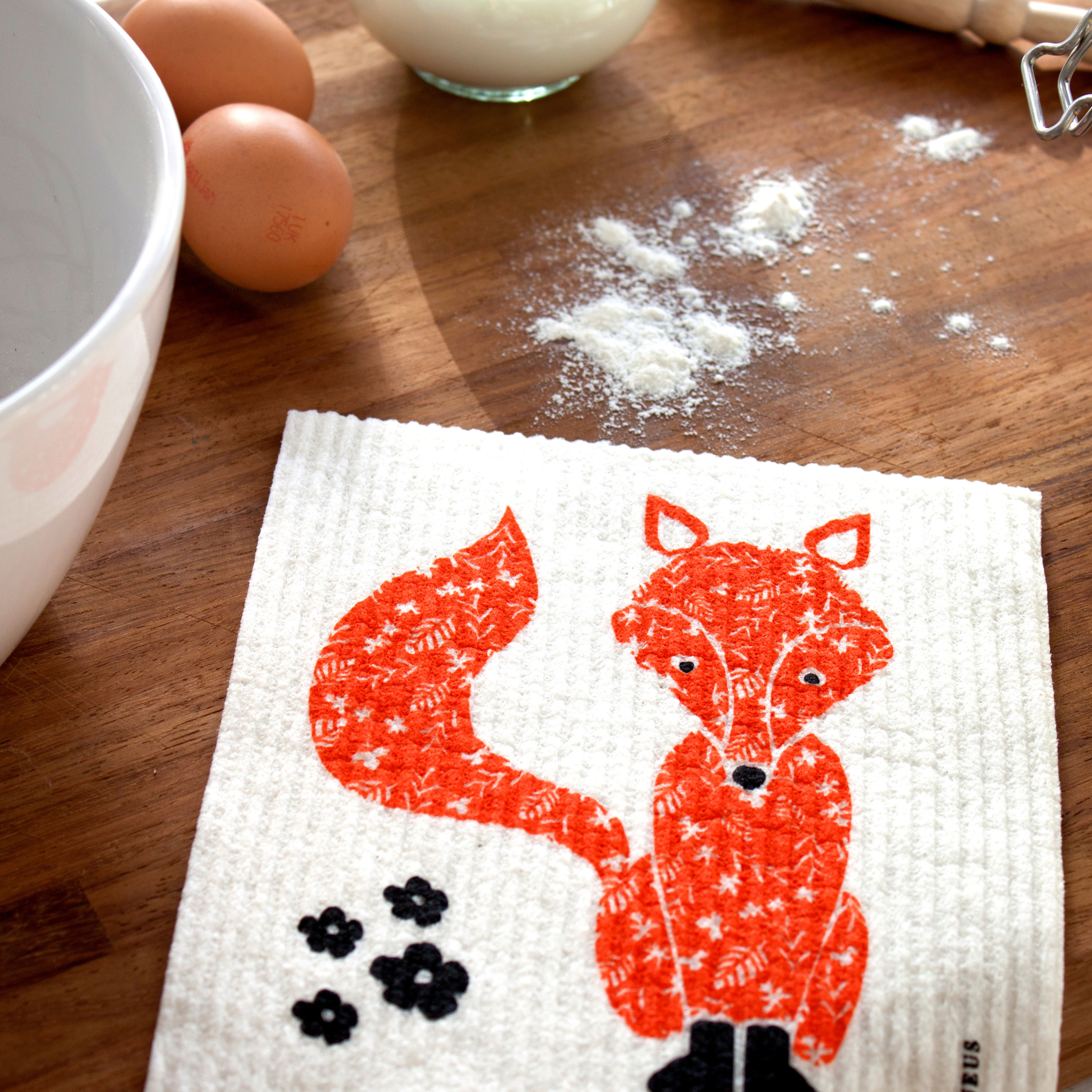 amazing swedish dishcloth orange fox kitchen clean