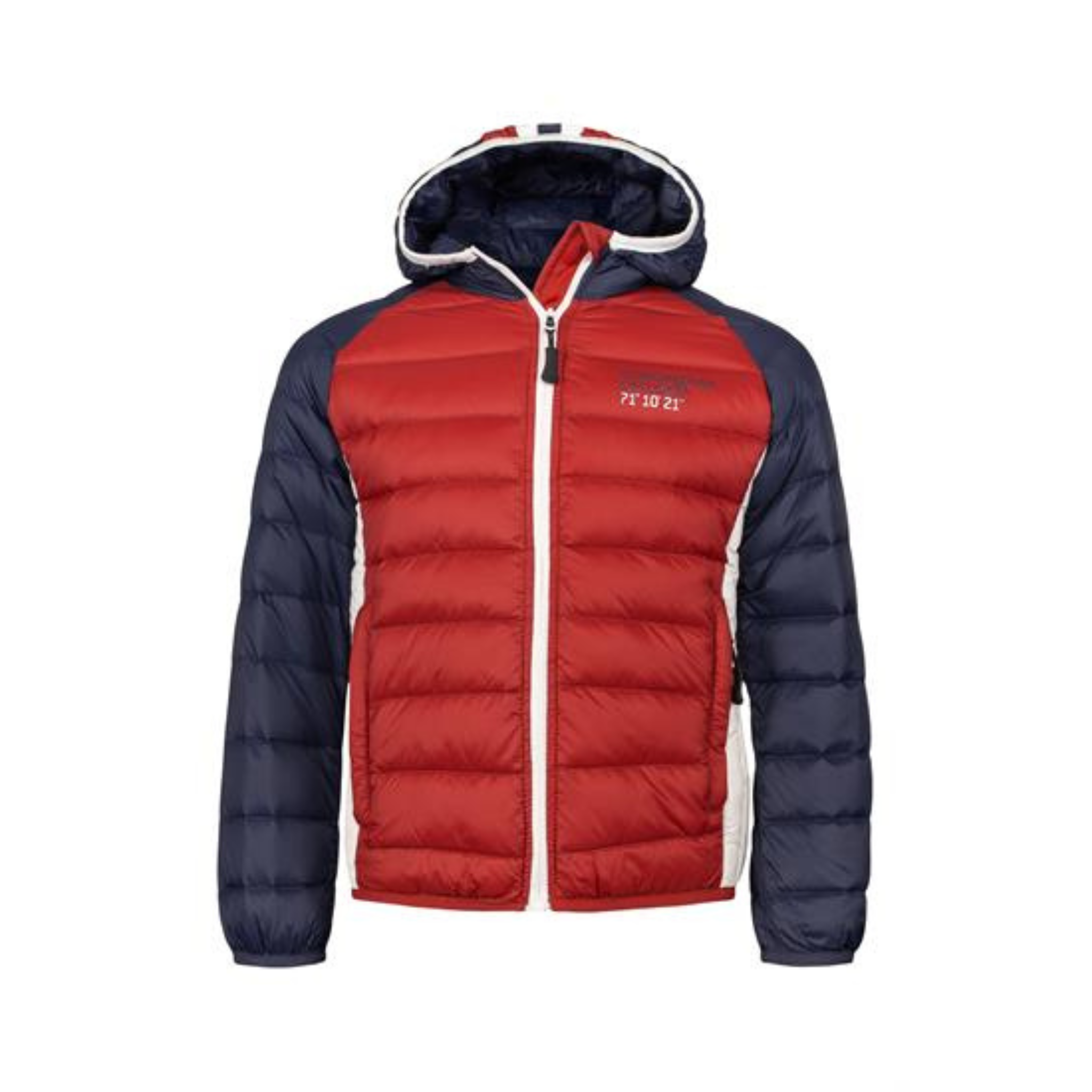 Ultra Light Down Jacket Kids 8 Years Blue Red