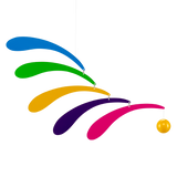 Flowing Rhythm Rainbow Mobile