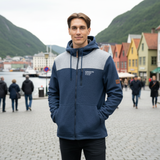 Hooded Fleece Jacket 2P - Navy