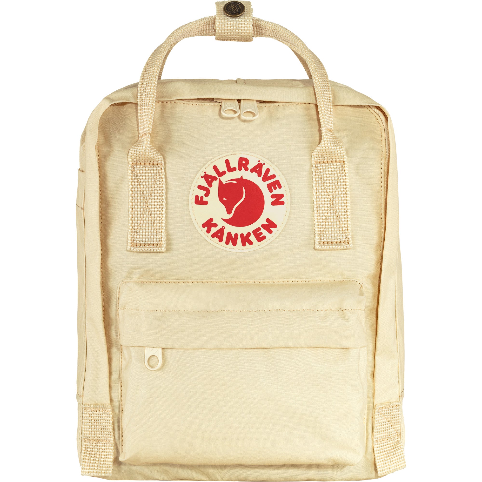 beige mini backpack Fjallraven Kanken Mini Backpack Light Oak