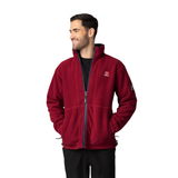 Mocca Fleece Jacket - Burgundy