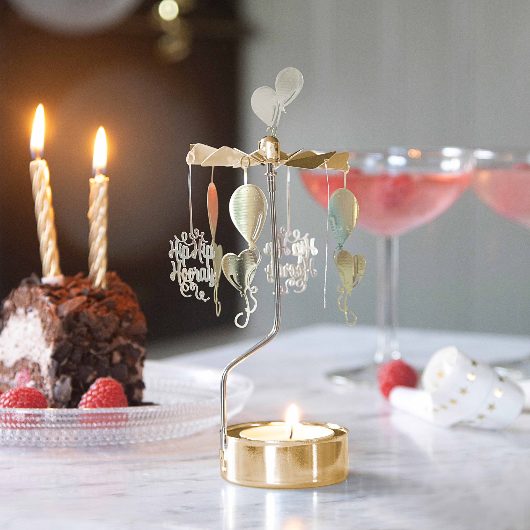 rotating candle holder lets celebrate