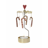rotating candle holder candy cane