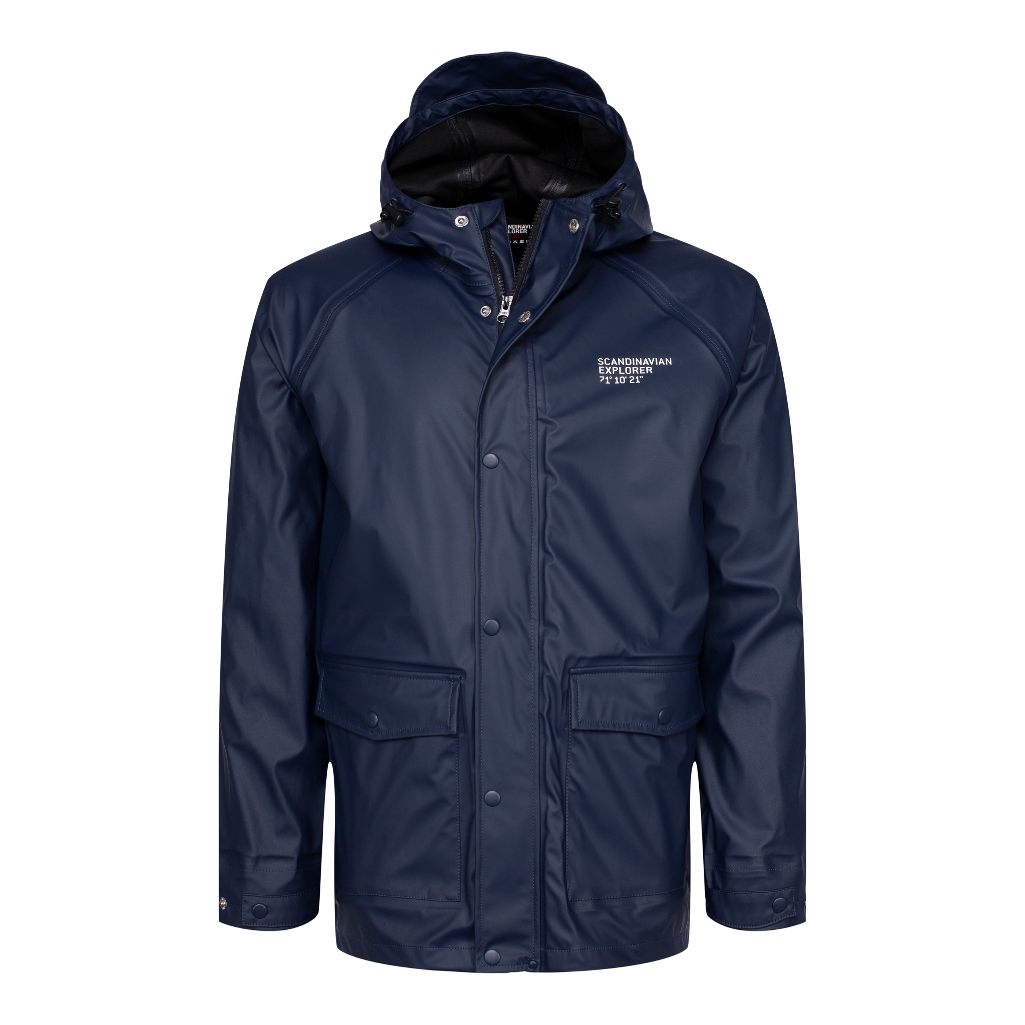 Navy Scandinavian Explorer Rain Jacket Oslo Norway Rain Jacket