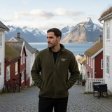 Sherpa Fleece Jacket - Olive Green