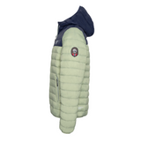 Ultra Light Down Jacket - Mint Green / Navy