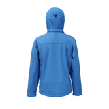 scandinavian 3 layer softshell jacket unisex ultramarine back