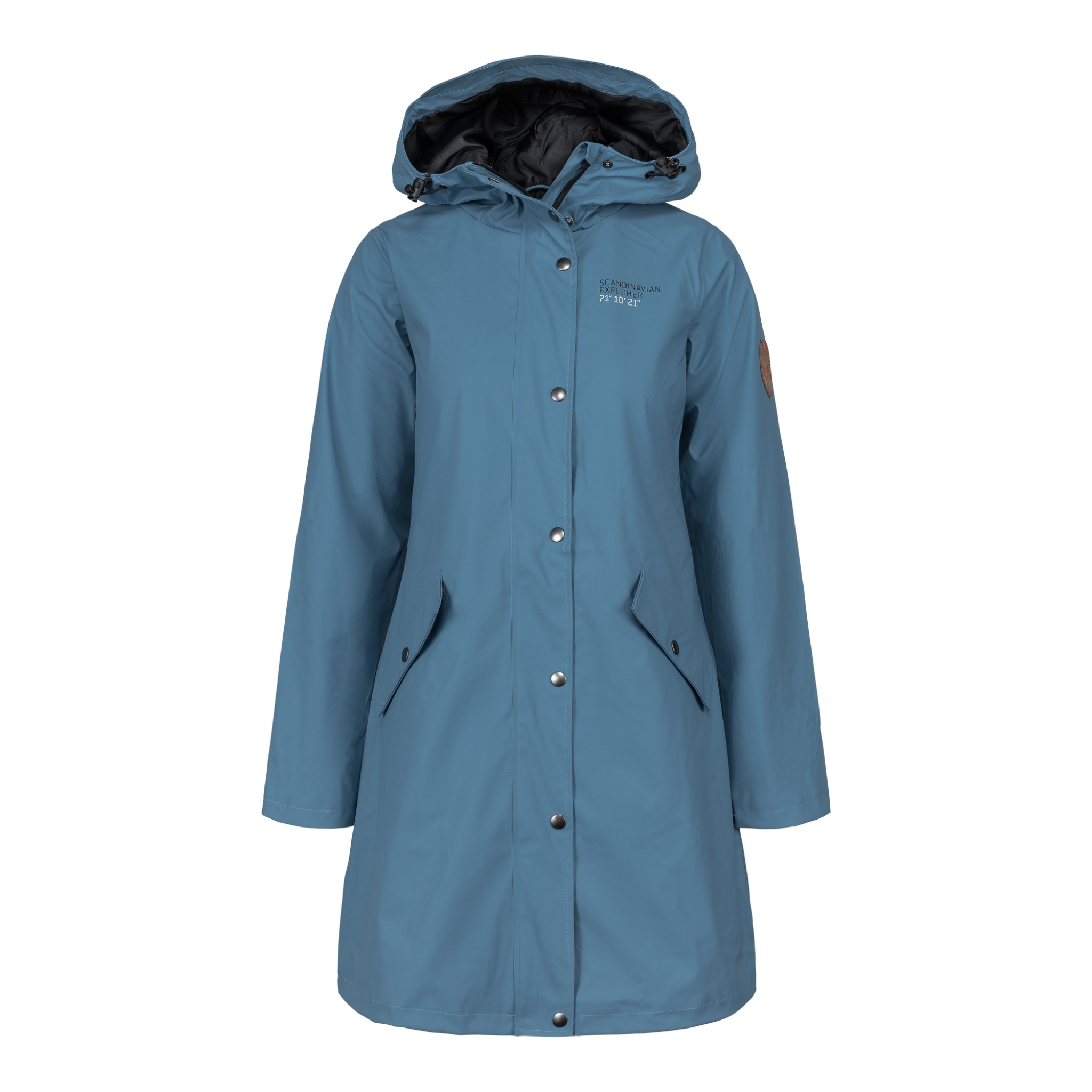 Women s Scandinavian Raincoat Blue