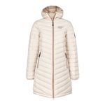 womens ultra light down coat beige