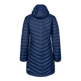 womens ultra light down coat back