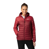 Women's Ultra Light Down Jacket - Dark Red / Red
