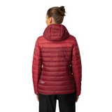 Women's Ultra Light Down Jacket - Dark Red / Red