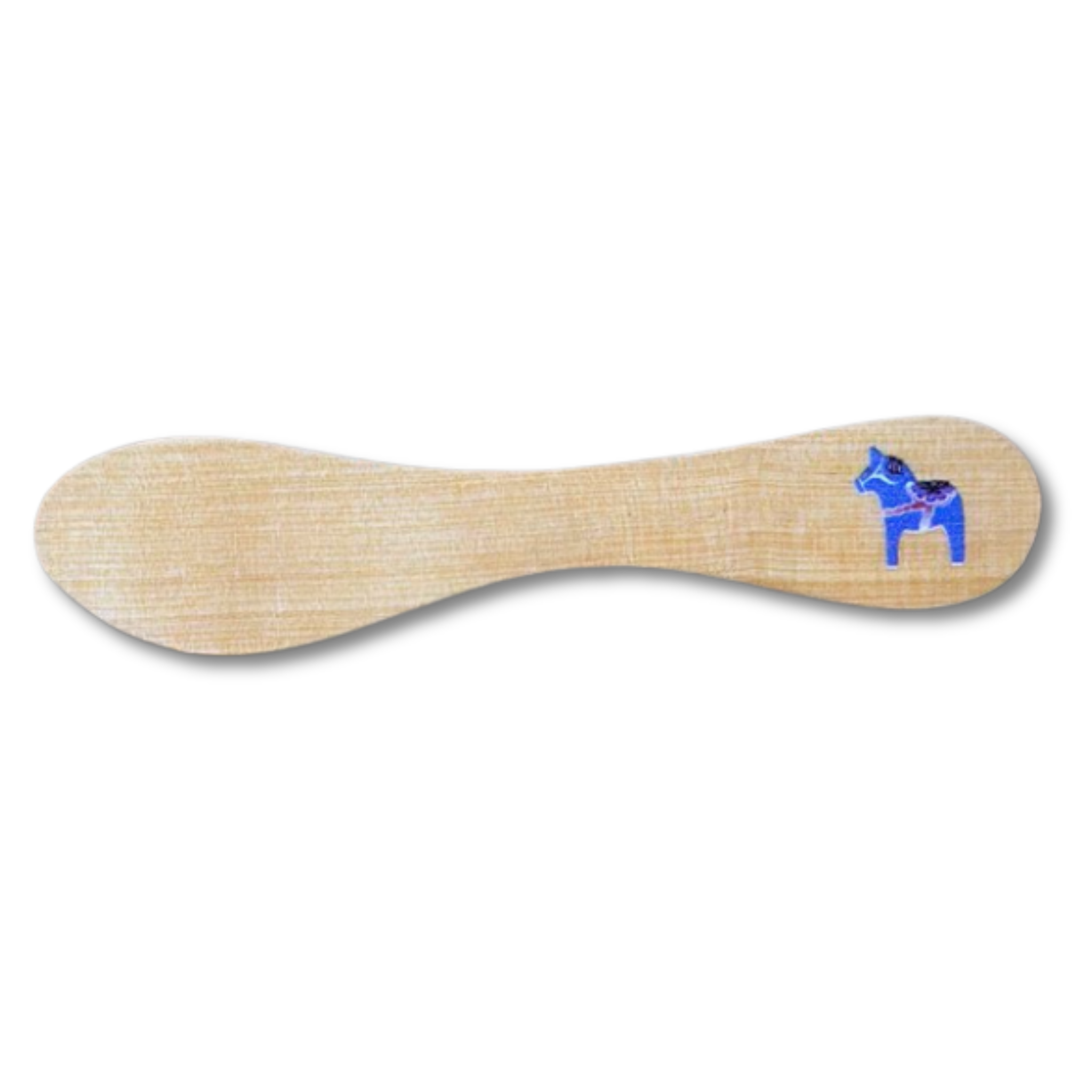 Wooden Butter Knife - Dala Horse Print