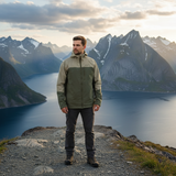Waterproof Windbreaker - Olive / Dusty Green