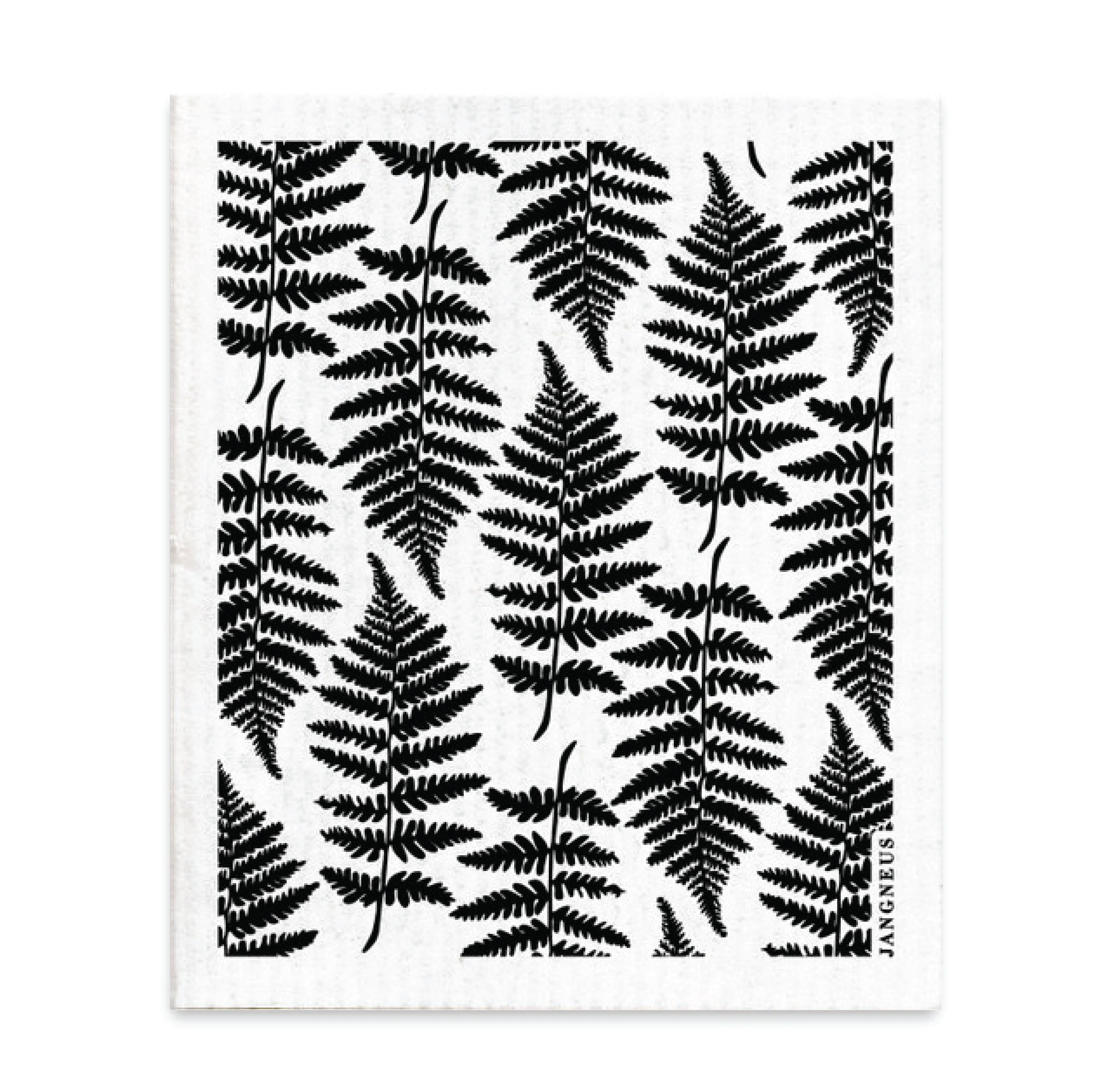 amazing swedish dishcloth black fern by jangneus