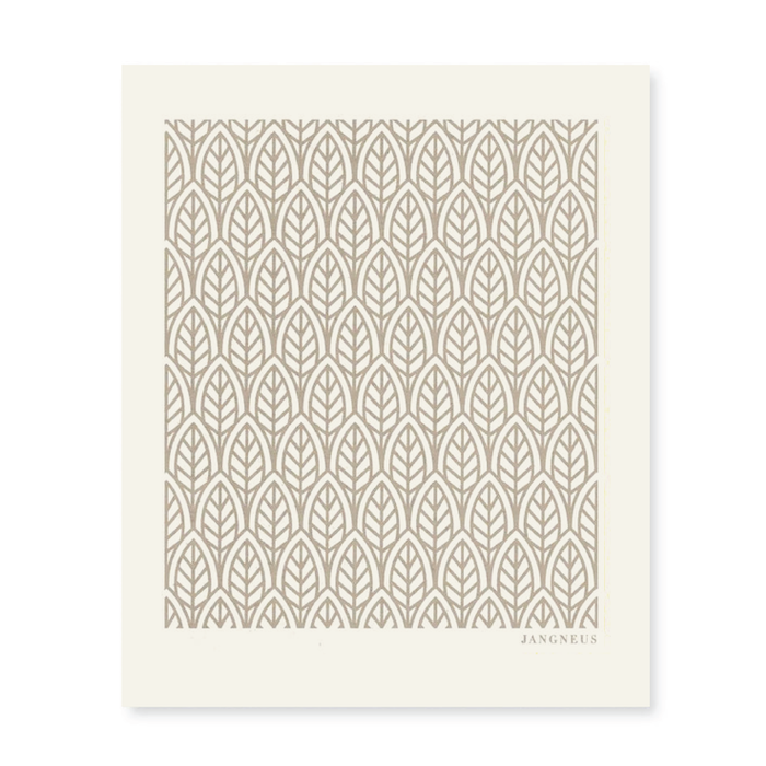 amazing swedish dishcloth grey leaves by jangneus