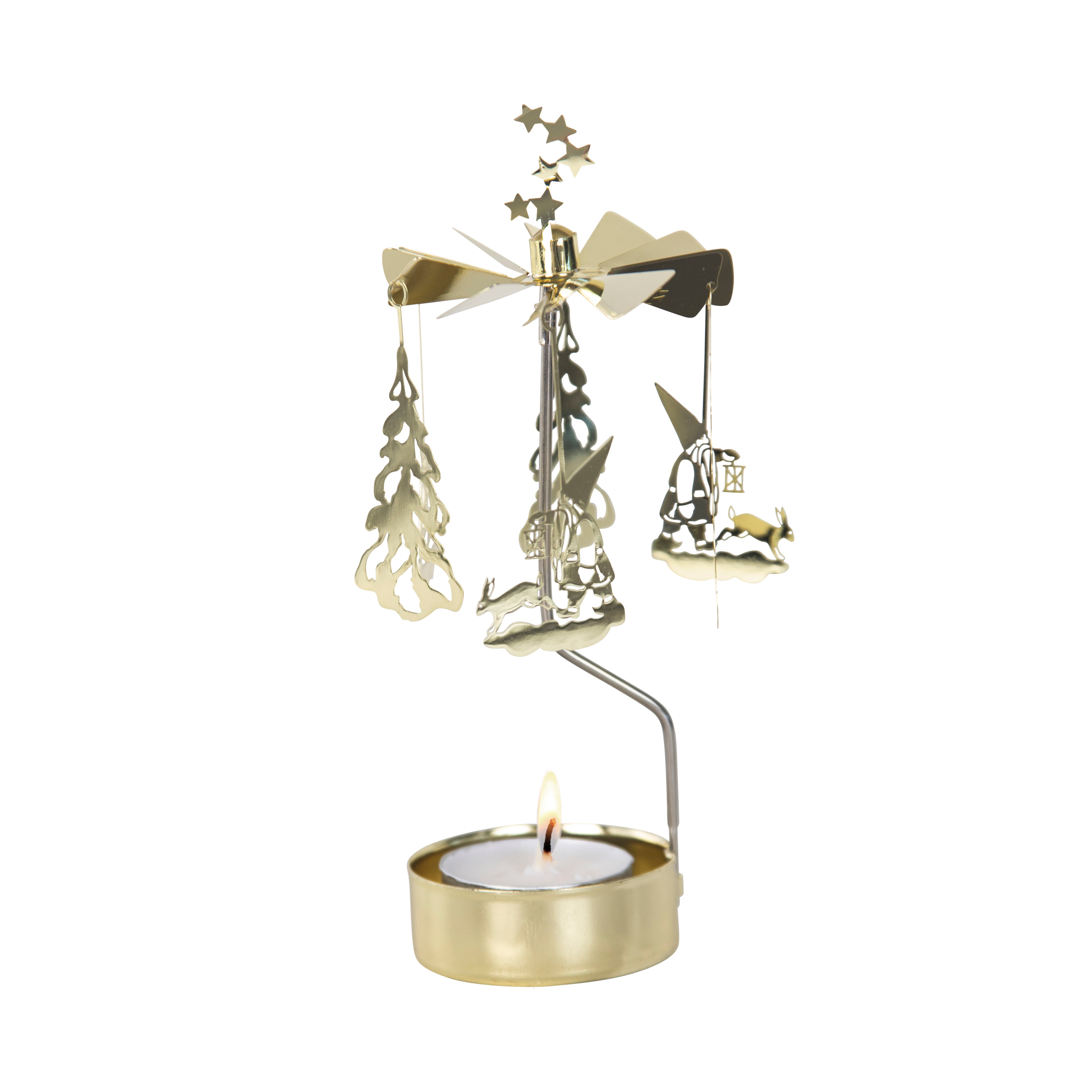 rotating candle holder winterland
