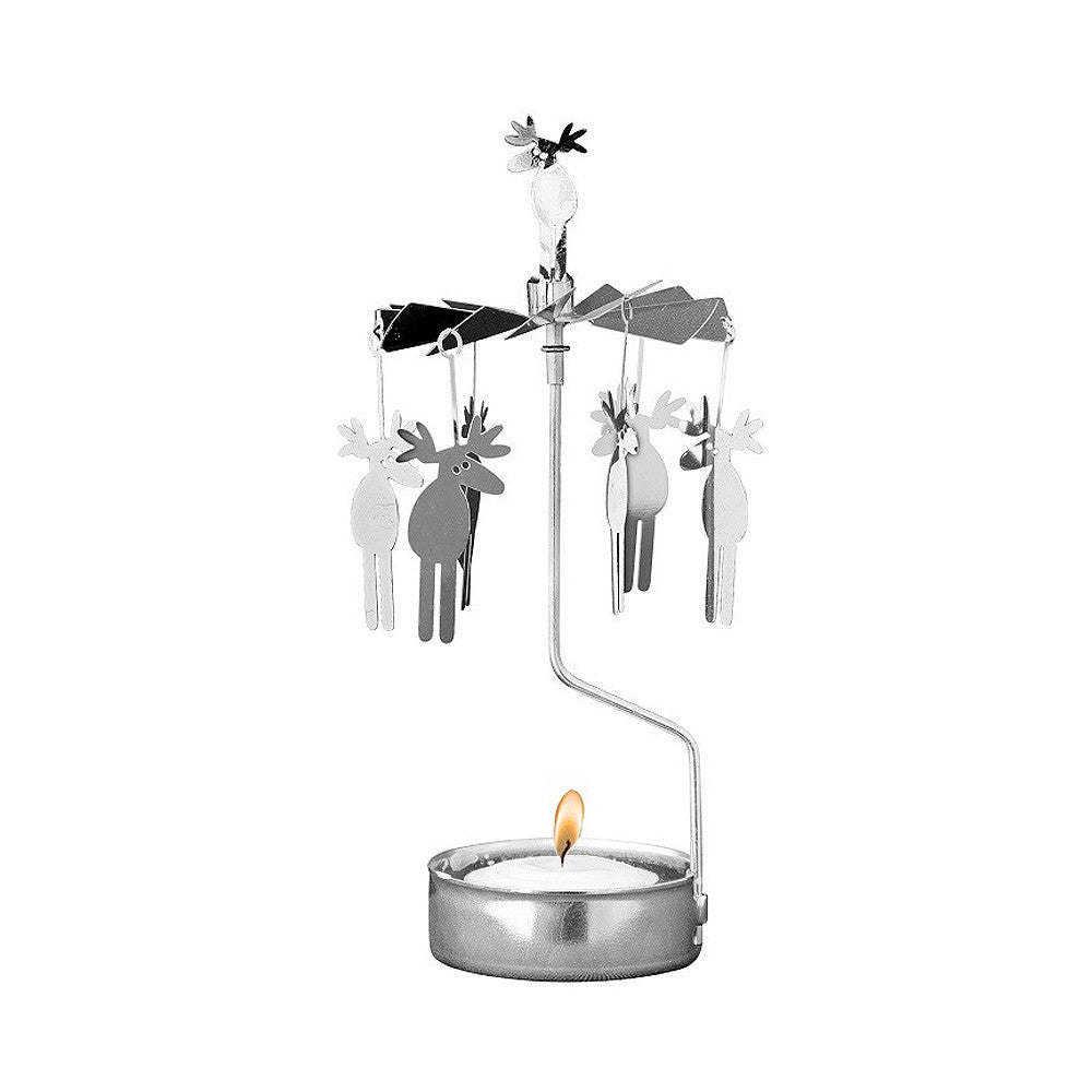 rotating candle holder moose