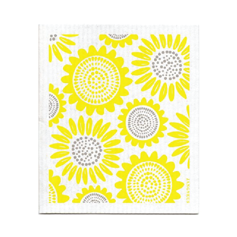 amazing swedish dishcloth yellow sunflowers