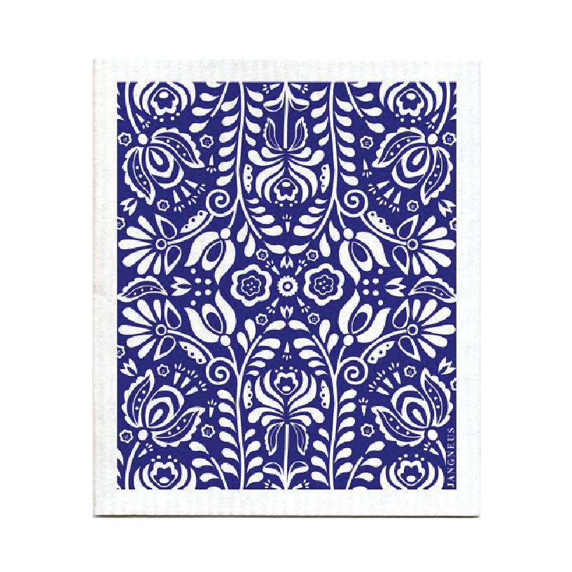 amazing swedish dishcloth blue scandi bloom