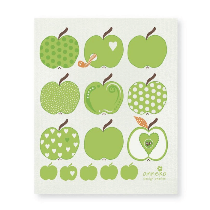 amazing swedish dishcloth green apples