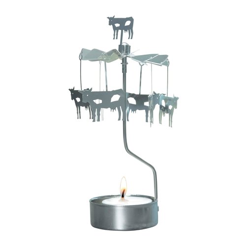 rotating candle holder cows by pluto design sweden