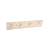 Birch Peg Rack - 4 Hook