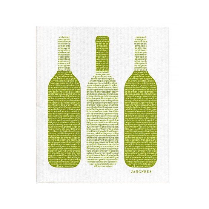 amazing swedish dishcloth green wine by jangneus