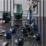 Holmegaard ARC 2" Tealight Holder - Dark Blue - Set of 2