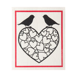 Amazing Swedish Dishcloth - Lovebirds
