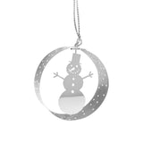 Round Snowman Ornament