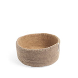 Wool Table Basket Set - Sand