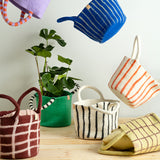 Wool Basket with Handles - Green