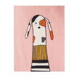 Wool Poster - Dog in a Pink Room