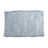 Wool Doormat - Blue / White